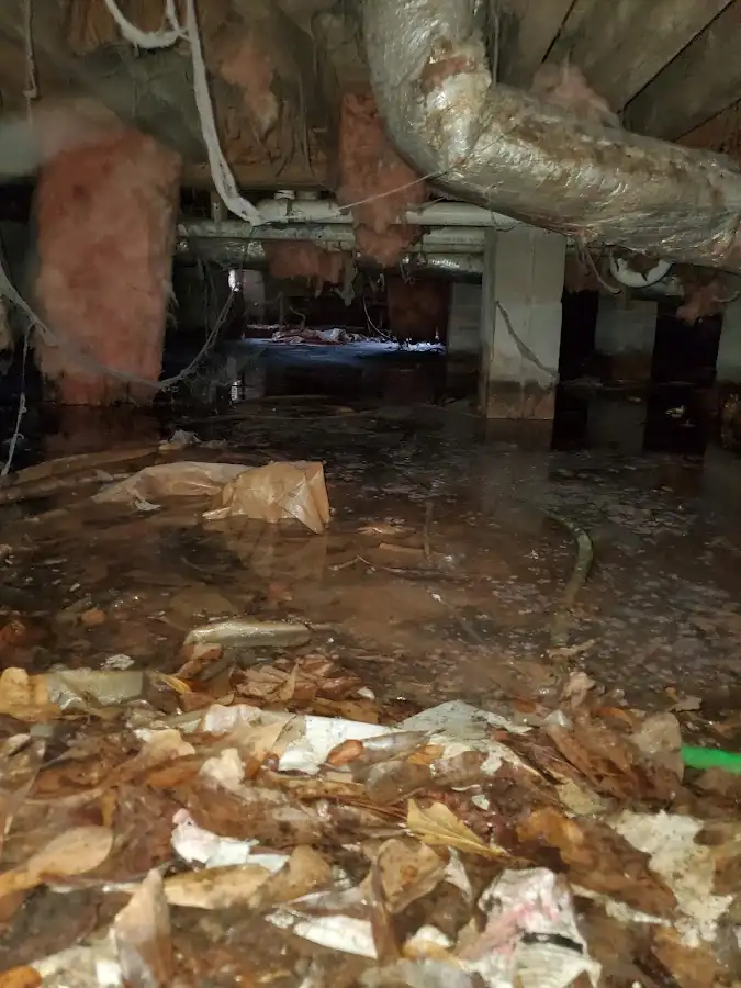 Crawl space flood assessment for Commercial Water Damage Restoration in Escanaba