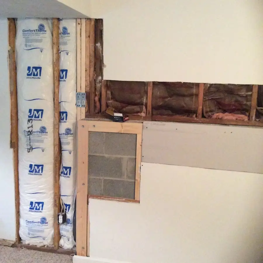 Wall insulation replacement during Structural Drying in Escanaba
